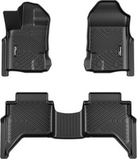 3D Floor Mats for 2019~2023 Ford Ranger Anti Skid All Weather TPE Floor Liners