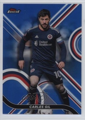 2022 Topps Finest MLS Blue Refractor /150 Carles Gil #64 0kf1