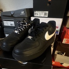 Supreme x Nike Air Force 1 Low Box Logo - Black White for Sale