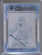 2015-16 SP Authentic The Cup Framed Printing Plate Cyan 1/1 Tomas Nosek 0c3