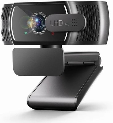 4K Webcam for PC & Mac, USB Streaming Camera PDAF Autofocus Low-Light Correction