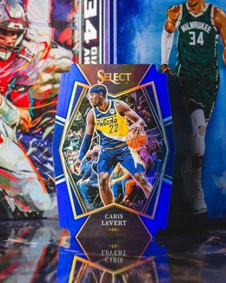 2021-22 Panini Select #136 Caris Levert Blue Die Cut Prizm /249
