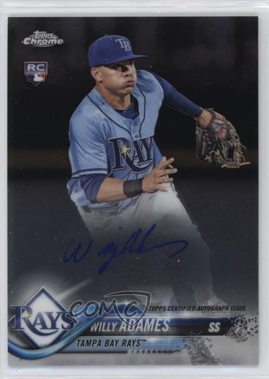 2018 Topps Chrome Rookie Auto Willy Adames #RA-WA Auto e6p