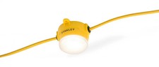 Site Light Yellow 10 x 8w LED Festoon Work Lights 240v IP44 6500K Stanley