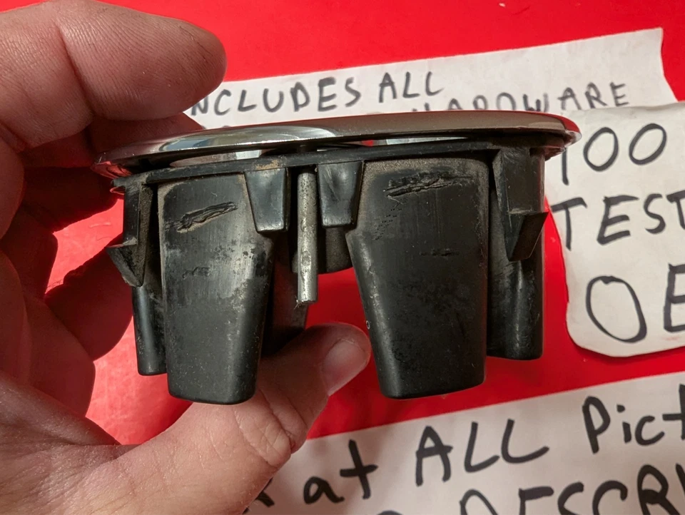 ✅OEM 2001-2002 TOYOTA COROLLA GRADE GRADE EMBLEMA CROMADO LOGOTIPO EMBLEMA 01 02 LEIA! - Imagem 2 de 4