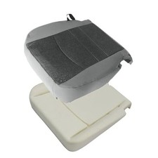 Gray Cloth Driver Side Bottom Replacement Seat Cover Seat Foam Cushion