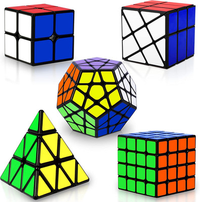 Speed Cube Set, Puzzle Cube, Magic Cube 2X2 4X4 Pyraminx Pyramid Megaminx