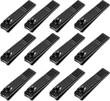 12 Pieces Nail Clipper Set Stainless Steel Nail Cutter Fingernails and Toenail C