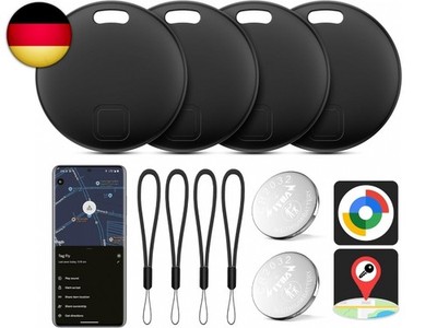 Air Tracker Android, 2026 Neu Smart Tracker Android mit Find Hub (Schwarz)
