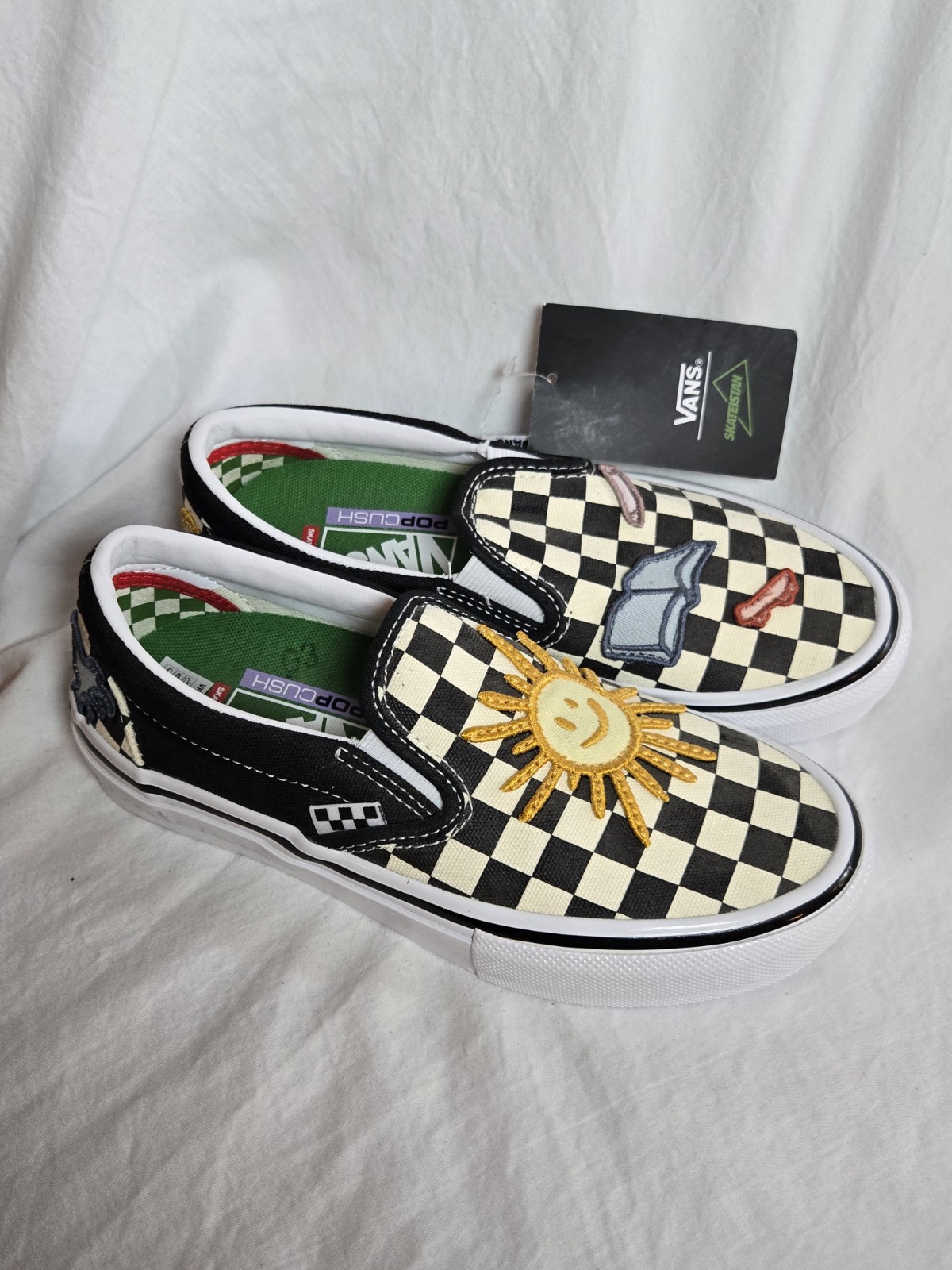 SAOLA VANS Off the Wall Skateistan TAGLIA UOMO GIOVANE 3 5 o donna 5 nuovo con etichette