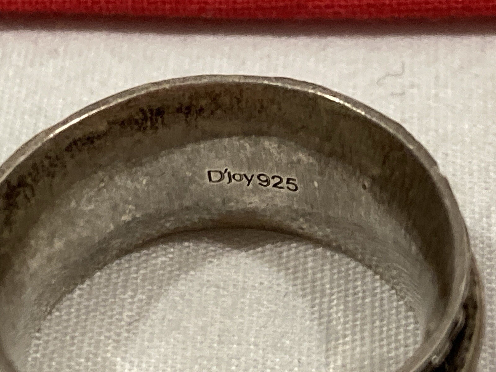 D’Joy Solid Sterling Silver 925 Signed Etched Rai… - image 6