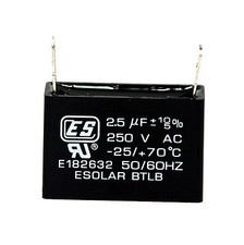 5pc AC Start Capacitor 2.5uF 250VAC 10/-5 -25/ 70  ES Esolar UL Taiwan 