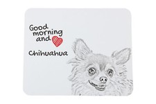 Chihuahua Langhaar Mauspad mit Hund Art-Dog