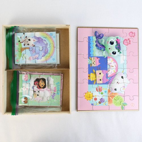 Set of 5 DreamWorks Gabby's Dollhouse Cute Kitten Children's Jigsaw Puzzles - Picture 3 of 5