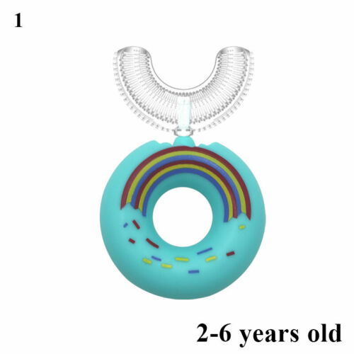 Cepillo de dientes de silicona suave en forma de U bebé limpieza oral niños cepillo de dientes / v - Imagen 11 de 24