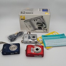 Nikon Coolpix L4  2x Coolpix L18 Digital Cameras for Parts or Repair Lot READ