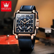 Waterproof Quartz Luminous Business Luxury OLEVS Men's Men Watch Date Strap