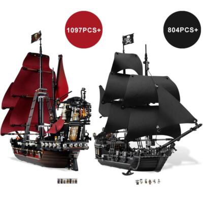 Piraten Schiffe Modell Schwarze Perle Königin Anne's Revenge Bausteine Geschenk