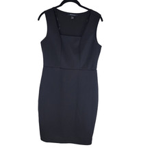 Forever 21 Bodycon Square Neck Dress Sleeveless Stretch Black size Medium