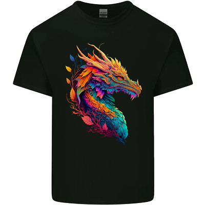 A Fantasy Dragon Kinder T-Shirt Jungen Mädchen