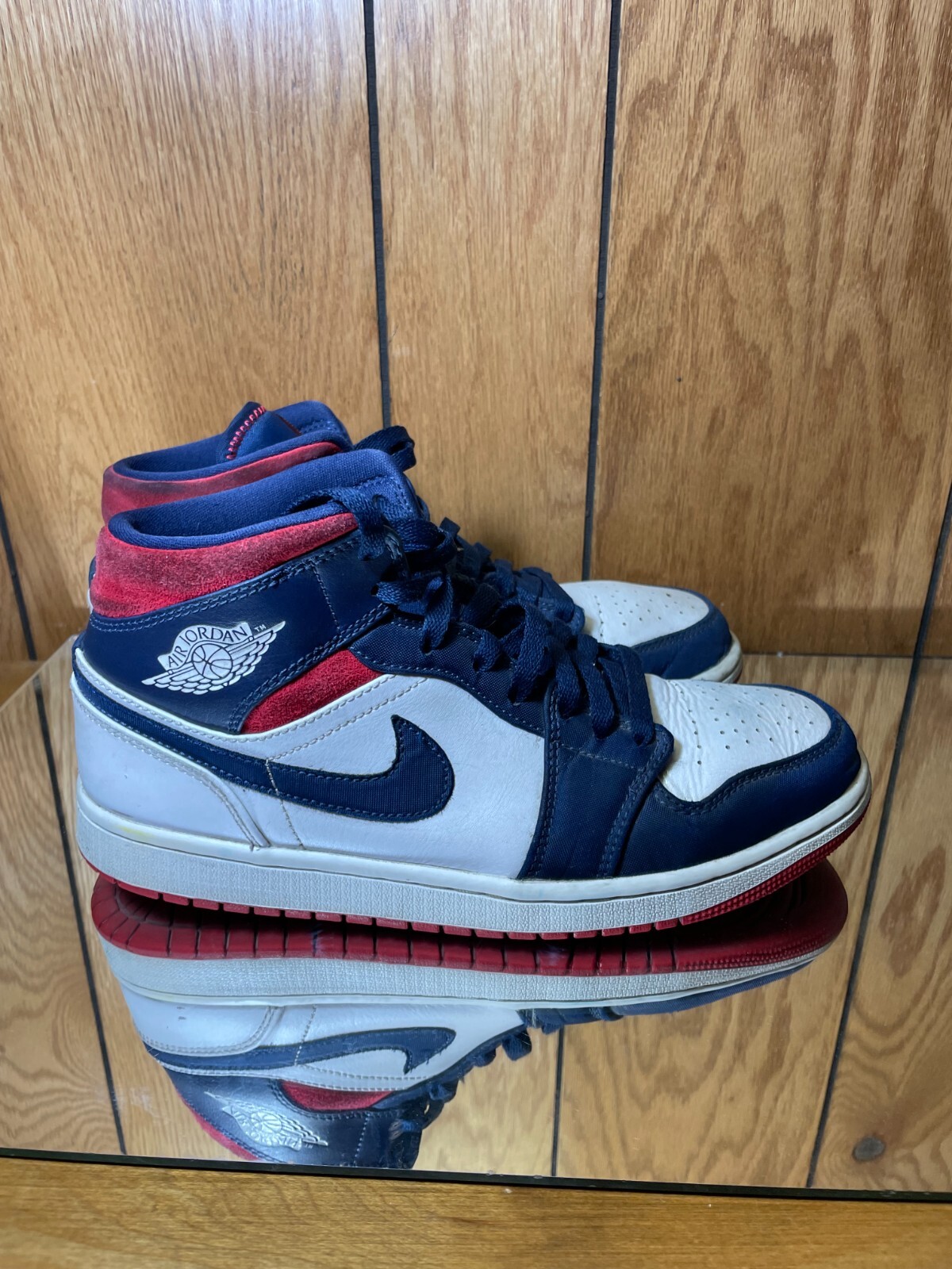 Jordan Brand Rivals Nike Air Jordan 1 Mid Rivals Men's Size 12 852542-005 Laker Mid Top | eBay