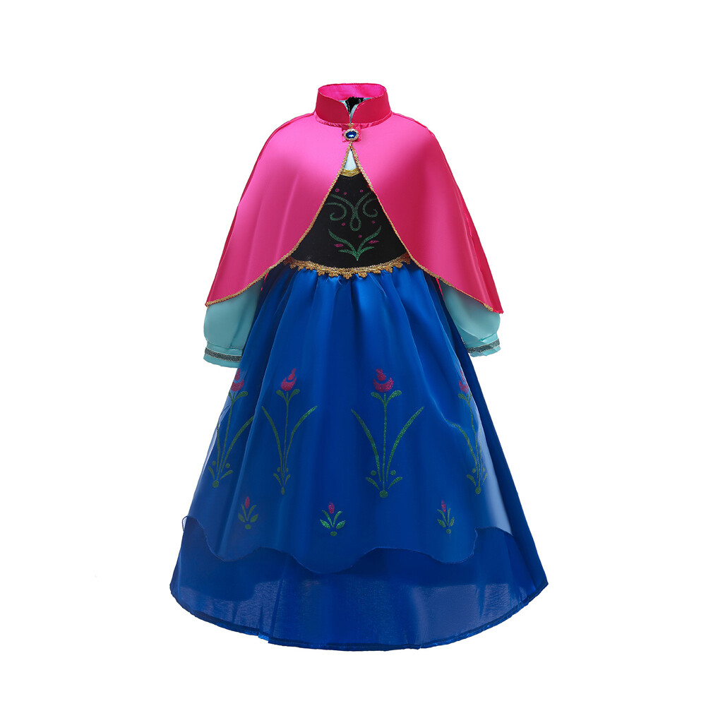 elsa and anna party dresses KAWELL Summer Elsa Sleeveless One-piece Anna Elsa Costume Girls Dress, Birthday Party Dress Up