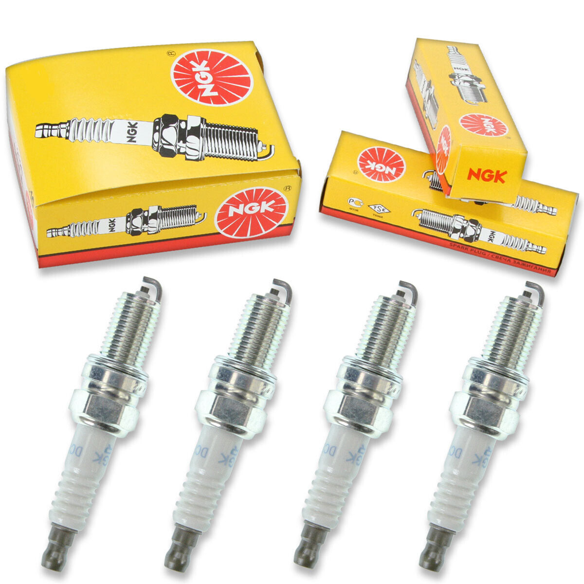 4 pc 4 x NGK Standard Plug Spark Plugs 4983 DCPR7E-N-10 4983 DCPR7EN10 Tune yr