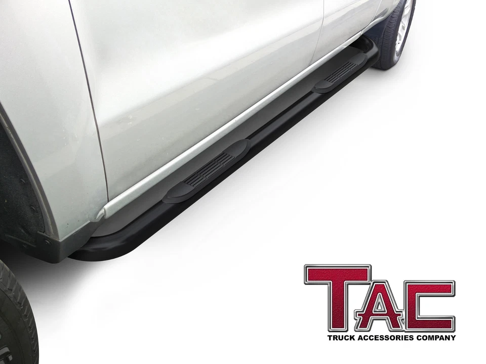 For 2004-2012 Chevy Colorado/GMC Canyon Crew Cab 3" Side Steps Nerf Bars Black Foto 3 de 4