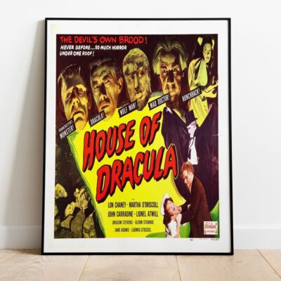 House Of Dracula Film Foto/Poster bis 30 Zoll
