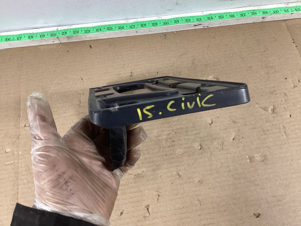 2012-2015 Honda Civic Front License Plate Frame Bracket Base 71145-TR3-A500 OEM. - Image 2 of 4
