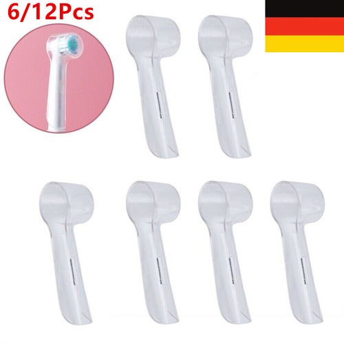 6-12Stk klare Schutz-Kappe Abdeckungen für Oral B elektrische Zahnbürste Köpfe'. - Picture 3 of 24