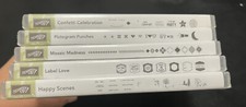 STAMPIN UP 5 Lot Happy Scenes Label Love Mosaic Madness Pictogram Punches Confet