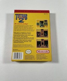 NES Tetris 2 Video Game In Box Manual 1993 Nintendo Collectible Vtg Preowned