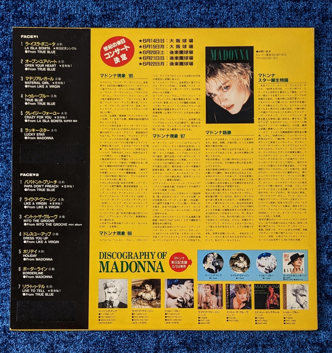 MADONNA JAPAN PROMO 12'' VINYL LP THIS IS NOTHIN' BUT Warner