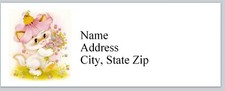 Personalized Address Labels Cute Little Cat Bx 966