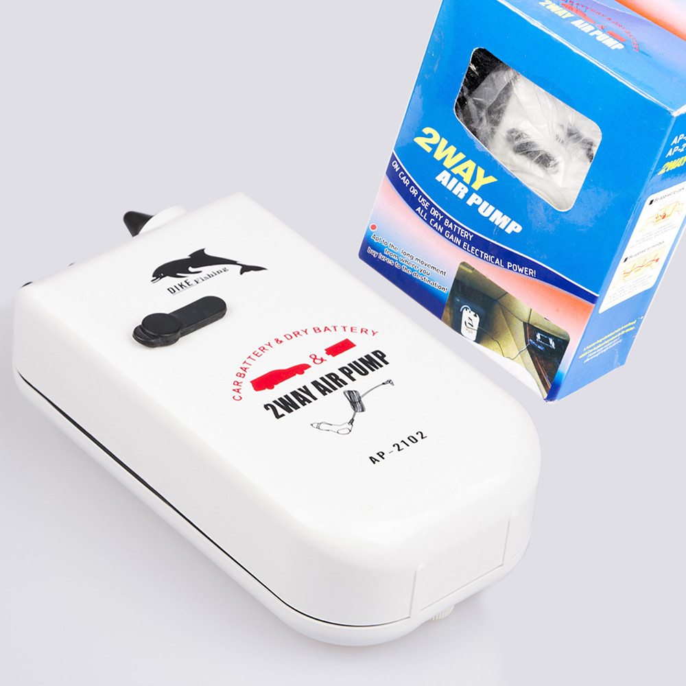 Portable Way Air Pump Aquarium Fish Tank Pump Aerator Car Battery&Dry  Battery