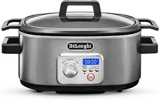 DeLonghi Livenza Slow Cooker With Stovetop Browning - CKS1660D - Stainless Steel