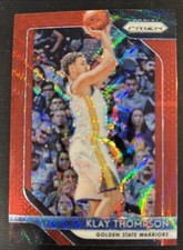 KLAY THOMPSON 2018-19 PRIZM RUBY WAVE SP FREE USA SHIP #242