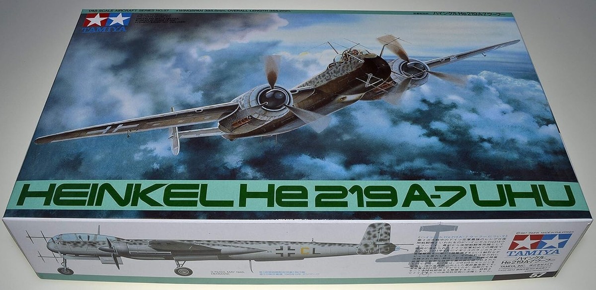 NEW Tamiya 1/48 Heinkel HE 219 UHU German WWII Night Fighter He219