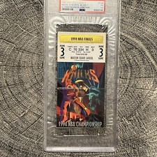 1994 NBA FINALS GAME 5 TICKET STUB NY vs HOU OJ SIMPSON CHASE 1994 9/17 PSA
