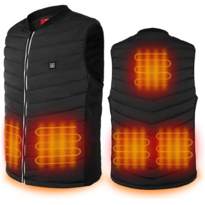 Heated Vest, Lightweight with Battery Pack USB Charging (Men's Small)