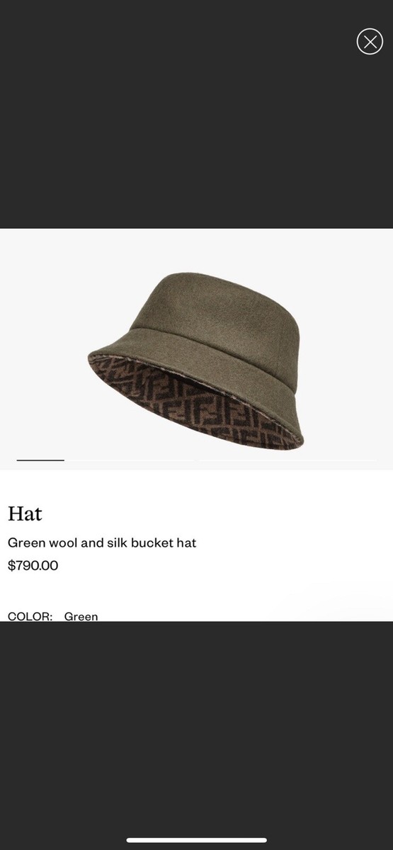 【FENDI】FF WOOL BUCKET HAT Fendi FF wool bucket hat Fendi
