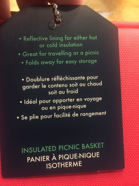 cool2go insulated picnic basket