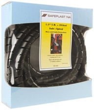 Caplugs SPPC Series   Safeplast Pre-Cut Spiral Wrap Hose  Cable Protector Bl...