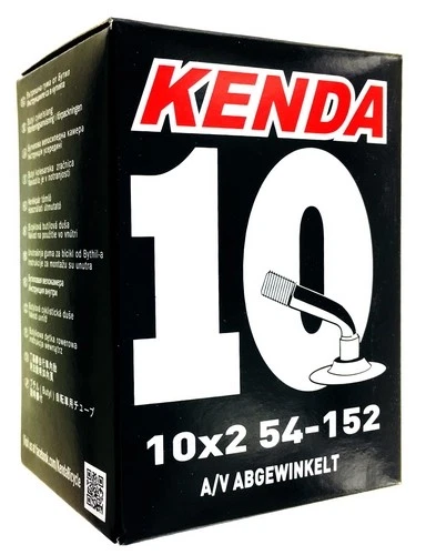 KENDA chambre à air 10x2.0 poussette Whizz red castle 54-152 coudé