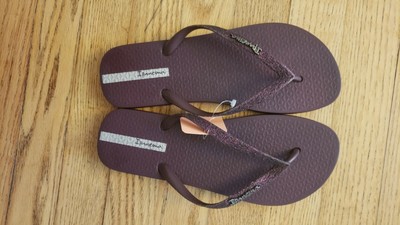 Ipanema Glitter II Women's Flip Flops Size 8 Purple NWT | eBay