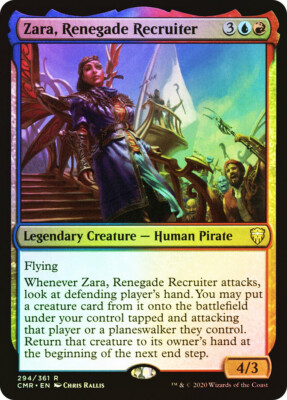 MTG FOIL Zara, Renegade Recruiter  - Commander Legends #294