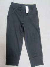 NWT 3 GAP Boys Sz 3T JERSEY PULL ON PANTS BLACK BANDED HEM LEGS