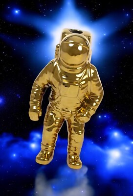 Seletti x1 COSMIC DINER STARMAN VASE GOLD 15x11x28cm BRANDNEU UVP 86,00£