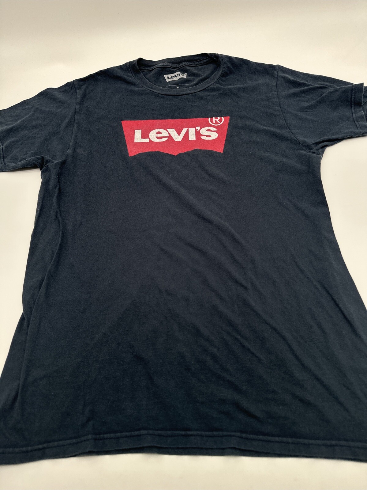 Levi Strauss & Co T-Shirt Men Medium Gray Graphic Print Logo..#16841